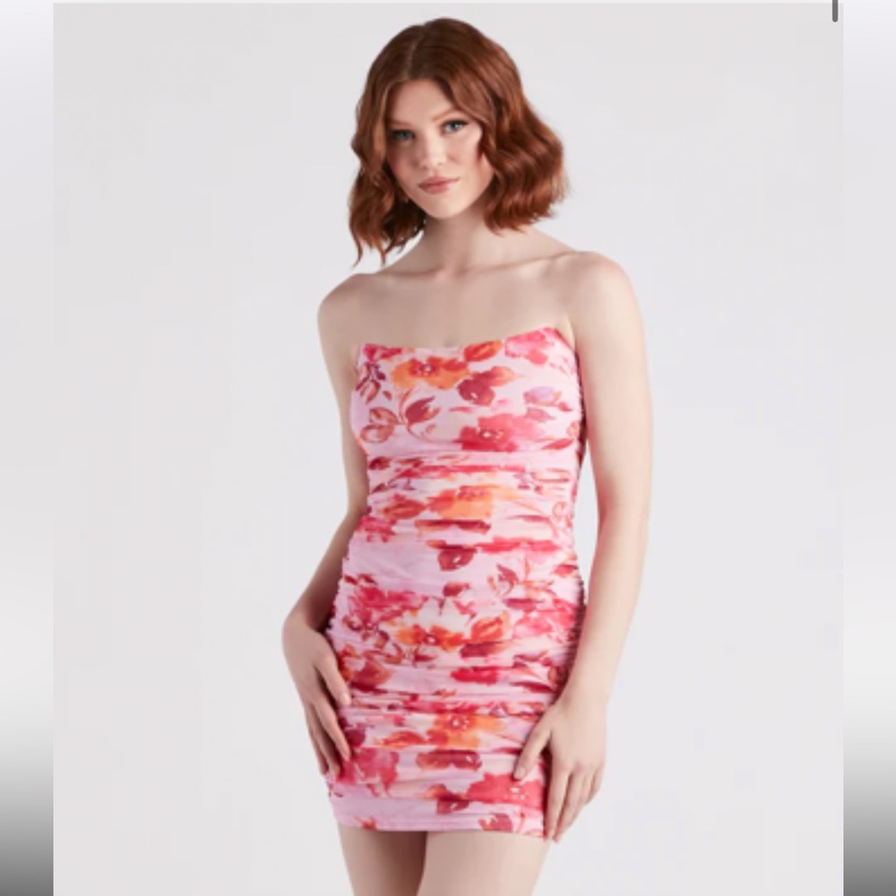 Windsor mini pink floral dress